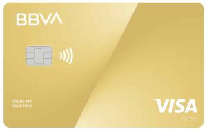 Tarjeta BBVA gold.